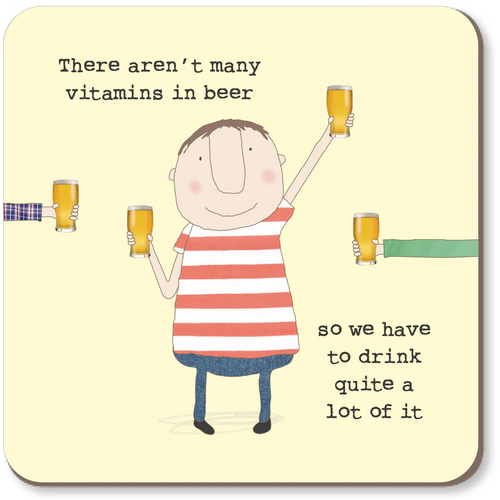 Rosie Made a Thing Coaster - Vitamins