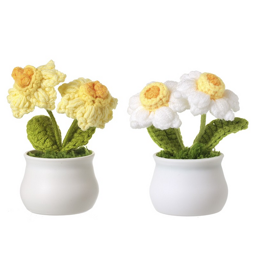 Heaven Sends - Crochet Flower Daffodils in Pot