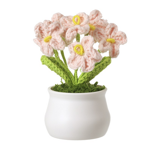 Heaven Sends - Crochet Flower Pots in Pink