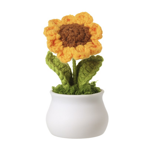 Heaven Sends - Crochet Sunflower in Pot