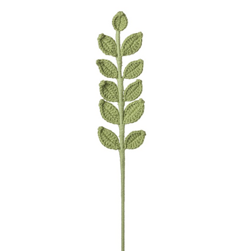 Heaven Sends - Knitted Green Leaf Stem