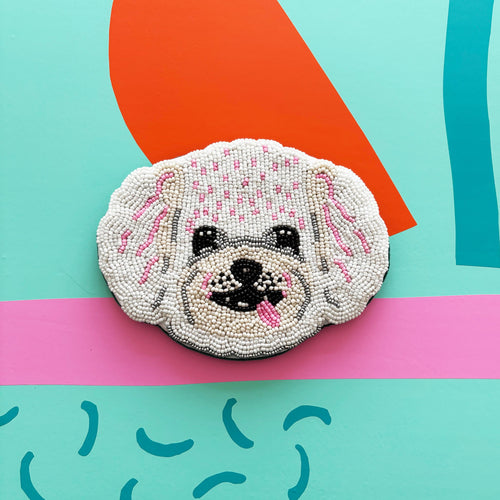 Disaster Designs Purse - Beaded Dog