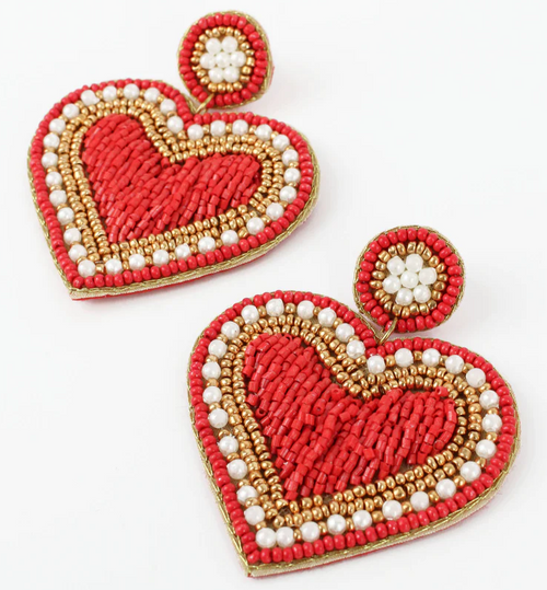My Doris Earrings - Valentine Heart