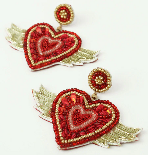 My Doris Earrings - Flying Heart