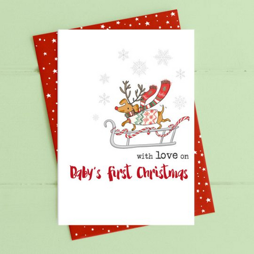 Dandelion Card Christmas - Baby’s First Christmas