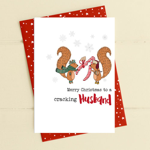 Dandelion Card Christmas - Merry Christmas to a Cracking Husband