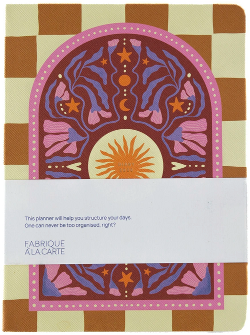 Fabrique 2026 Diary - Checkered Sun