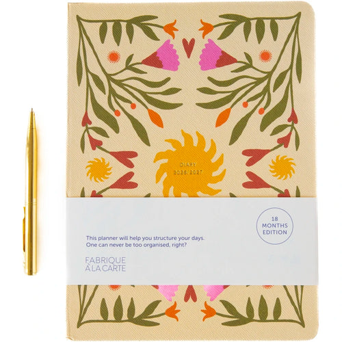 Fabrique 2026-2027 Diary - 18 Months Sun in Beige