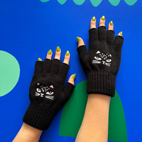 Disaster Designs Gloves - Fingerless Feline