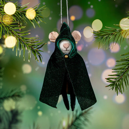 Sass & Belle Christmas Bauble- Felt Cloaked Traitor Mouse