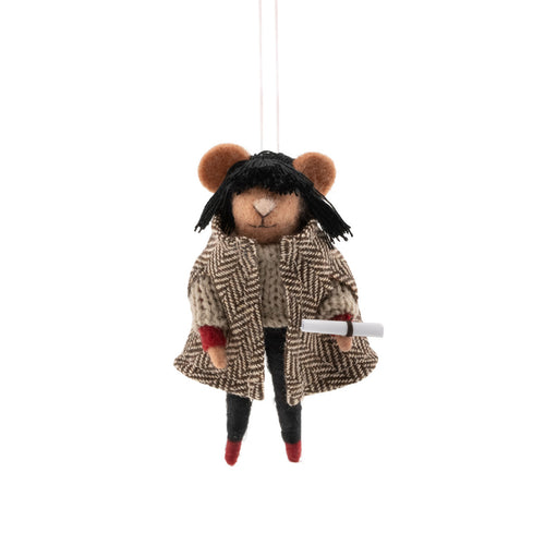 Sass & Belle Christmas Bauble - Felt Traitors Claudia Fringed Mouse