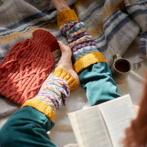 Aura Que Legwarmers - Bhawana Hand knit Fair Isle