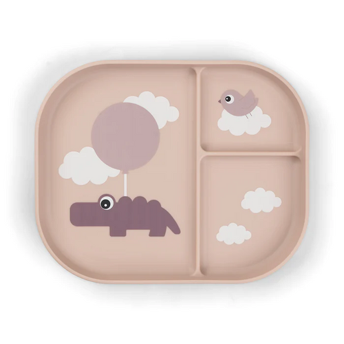 Done by Deer Eating - Foodie Compartment Plate - Happy Clouds