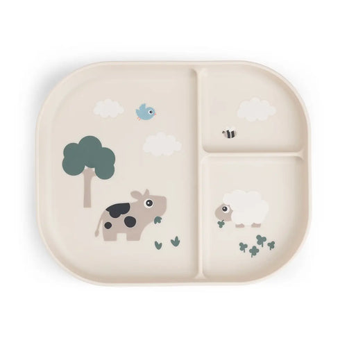 Done by Deer Eating - Compartment Plate - Tiny Farm Sand