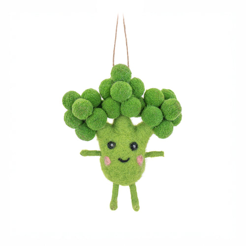 Sass & Belle Christmas Bauble - Felt Broccoli