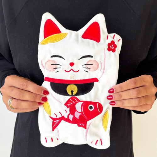 Disaster Designs Hot Water Bottle - Lucky Cat