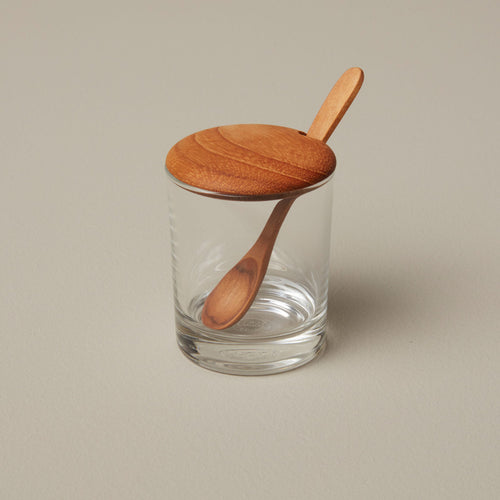 Be Home - Glass Mini Cellar with Teak Lid & Spoon
