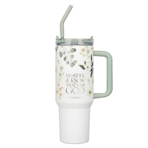 Christian Art Gifts - Travel Tumbler - Be Still