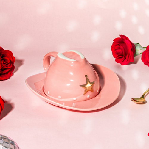 Sass & Belle Tea Cup & Saucer - Cowboy Hat