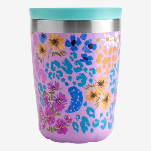 Chilly's Original Coffee Cup - 340ml Floral Leopard Blossom