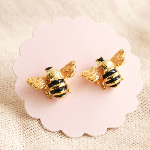 Lisa Angel Earrings - Small Bee Studs
