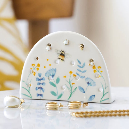 Lisa Angel Jewellery - Floral Ceramic Earring Holder