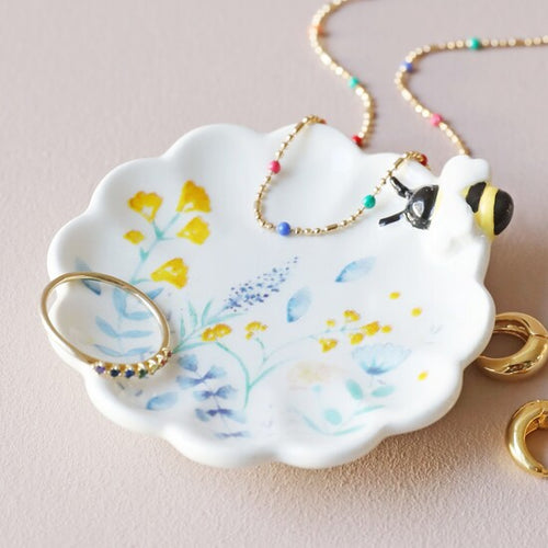Lisa Angel Jewellery Holder - Floral Ceramic Trinket Dish
