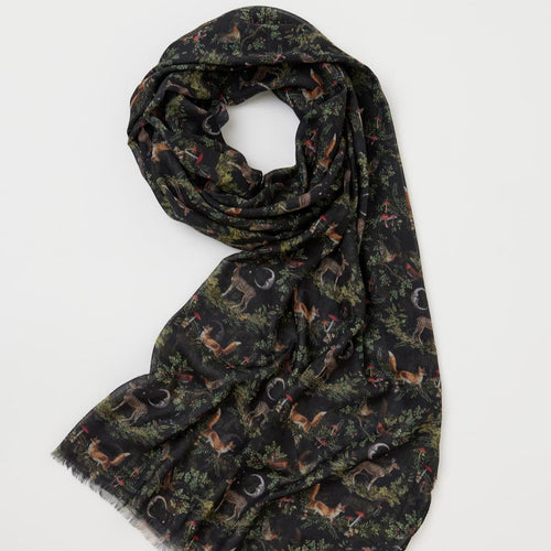 Fable Scarf - Lightweight A Night's Tale Woodland Midnight