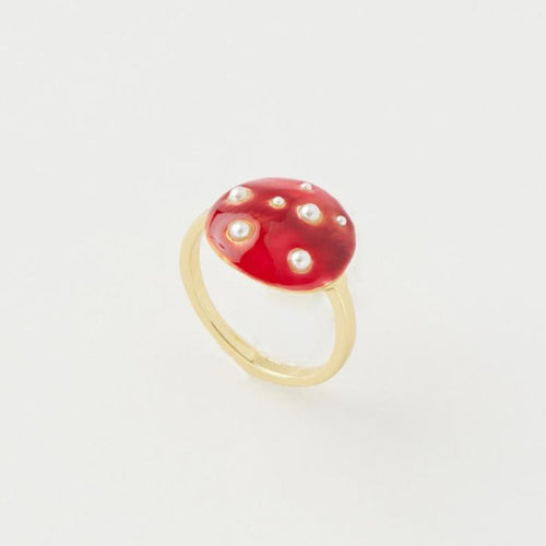 Fable Jewellery - Enamel Mushroom Ring
