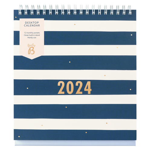 Busy B 2024 Calendar - Desktop Navy