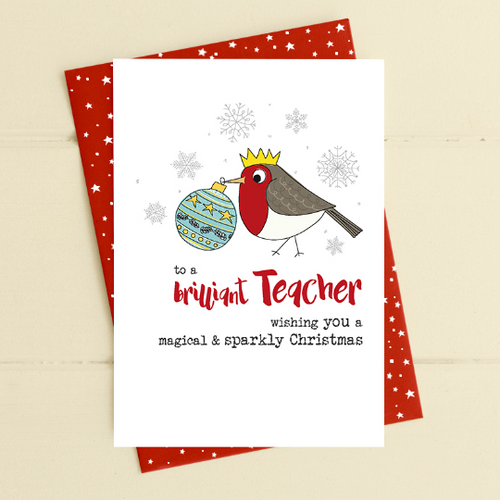 Dandelion Card Christmas - Teacher – sparkly Christmas