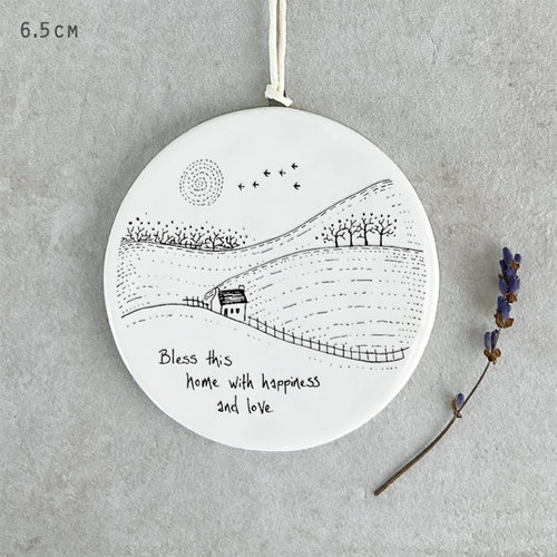 East of India - Porcelain Hanger Countryside - Bless this Home