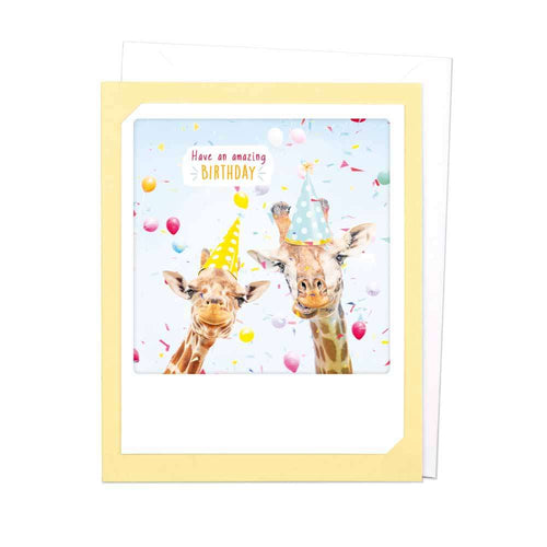Pickmotion card - Birthday Giraffes
