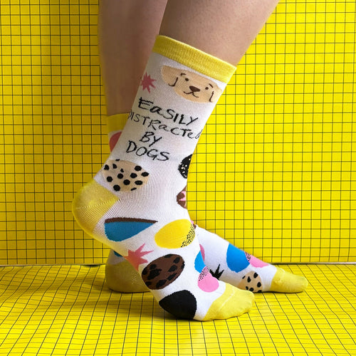 Disaster Designs Socks - Small Talk I like Dogs