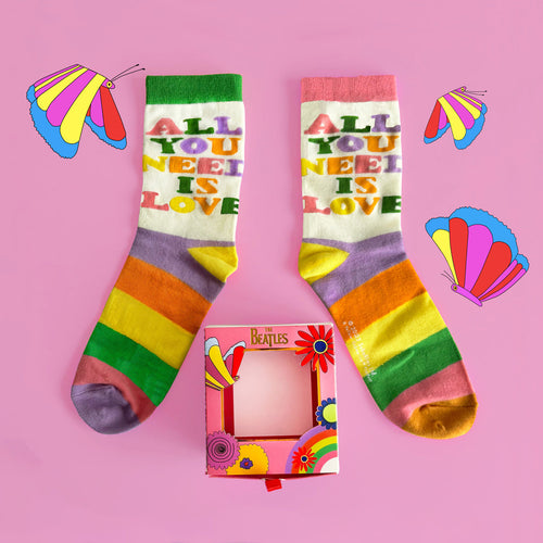 Disaster Designs Socks - Beatles All you need is love