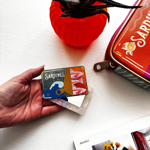 Disaster Designs Compact Mirror - Sardine Tin