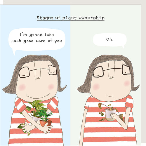 Rosie Made a Thing Card - Stages of Plant Ownership