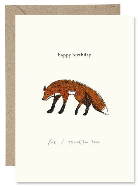 The Paper Gull - Happy Birthday Fox