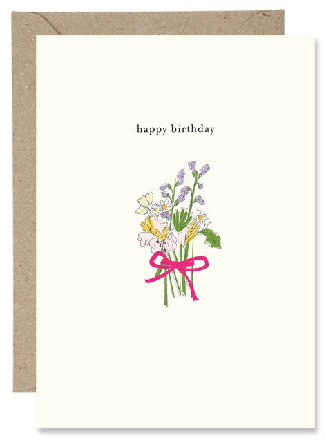 The Paper Gull - Happy Birthday Flowers