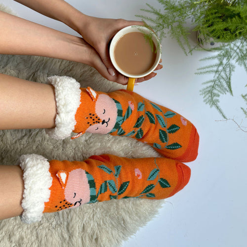 Disaster Designs Slipper Socks - Secret Garden Fox