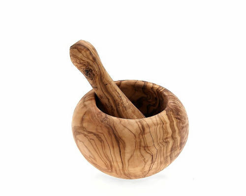 Van Verre - Fair Trade Olive wood Mortar and Pestle