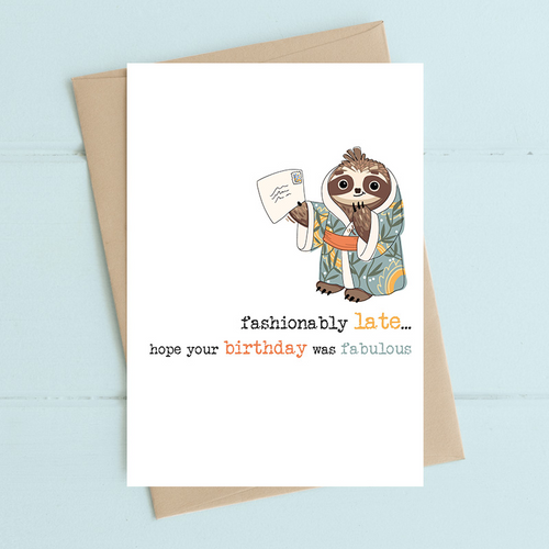 Dandelion Card - Fashionably Late Birthday