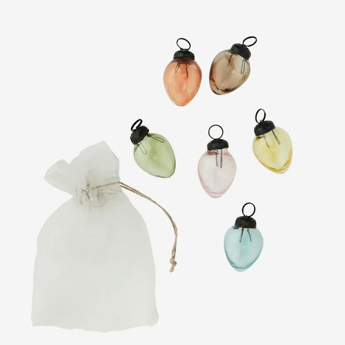 Madam Stoltz Decoration - Hanging Glass Easter Eggs