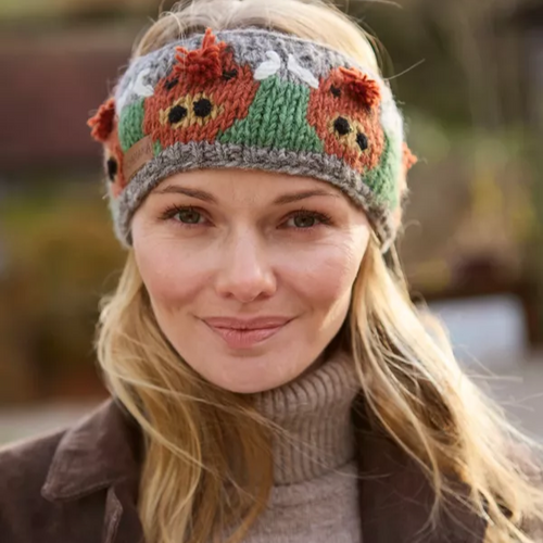 Pachamama Knitted Headband - Herd of Highland Cows