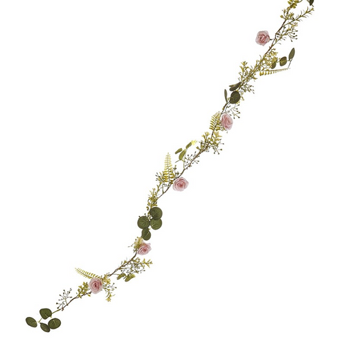 Heaven Sends - Pink Rose Garland