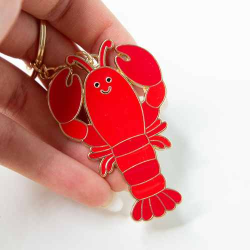 Sass & Belle Keyring - Enamel Lobster