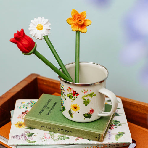 Sass & Belle Mug - Vintage Flowers Enamel Mug