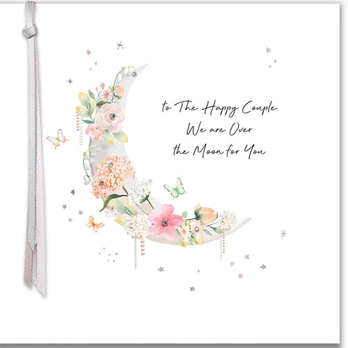 Luxury Card - To The Happy Couple, We Are Over The Moon For You
