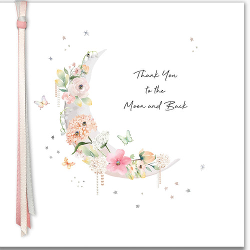 Luxury Card - Thank You To The Moon And Back