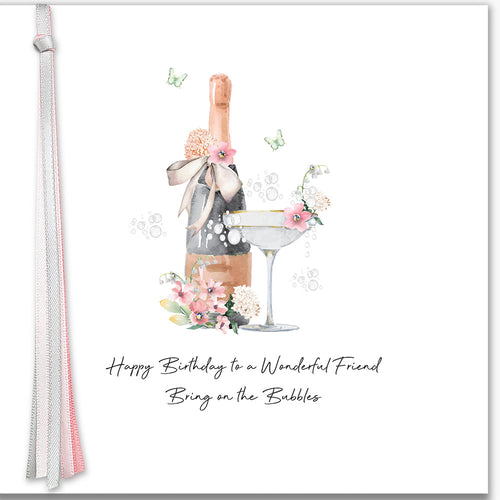 Luxury Card - Happy Birthday To A Wonderful Friend